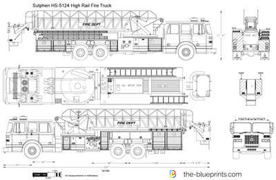 Sutphen HS-5124 High Rail Fire Truck