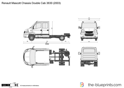 Renault Mascott Chassis Double Cab 3630