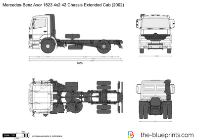 Mercedes-Benz Axor 1823 4x2 42 Chassis Extended Cab