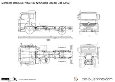 Mercedes-Benz Axor 1823 4x2 42 Chassis Sleeper Cab