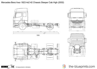 Mercedes-Benz Axor 1823 4x2 42 Chassis Sleeper Cab High