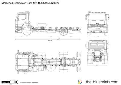 Mercedes-Benz Axor 1823 4x2 45 Chassis