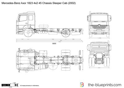 Mercedes-Benz Axor 1823 4x2 45 Chassis Sleeper Cab (2002)