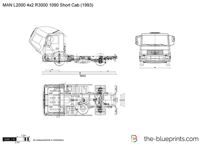 MAN L2000 4x2 R3000 1090 Short Cab