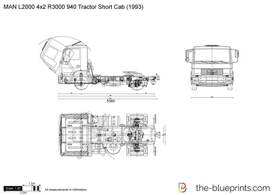 MAN L2000 4x2 R3000 940 Tractor Short Cab