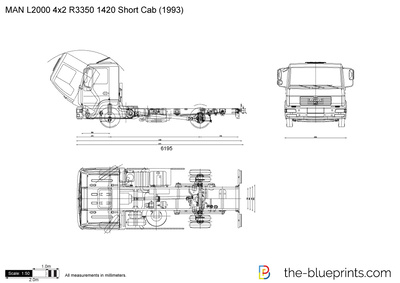 MAN L2000 4x2 R3350 1420 Short Cab