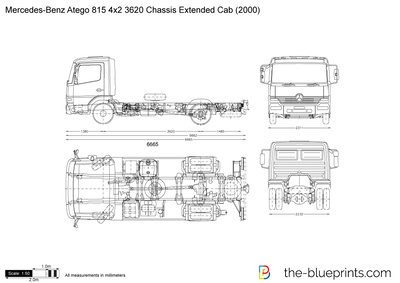 Mercedes-Benz Atego 815 4x2 3620 Chassis Extended Cab