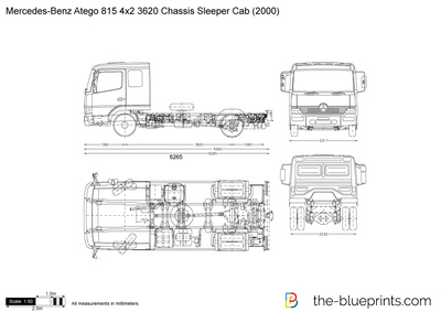 Mercedes-Benz Atego 815 4x2 3620 Chassis Sleeper Cab