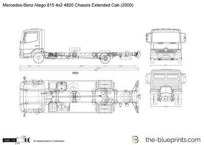 Mercedes-Benz Atego 815 4x2 4820 Chassis Extended Cab