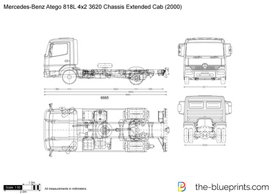 Mercedes-Benz Atego 818L 4x2 3620 Chassis Extended Cab