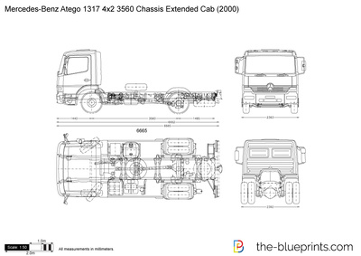 Mercedes-Benz Atego 1317 4x2 3560 Chassis Extended Cab