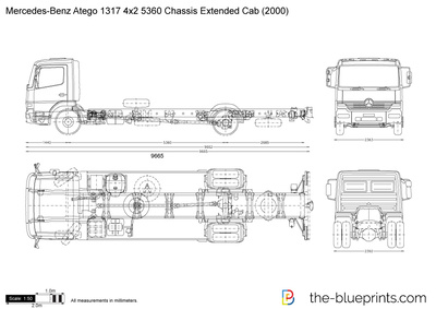 Mercedes-Benz Atego 1317 4x2 5360 Chassis Extended Cab