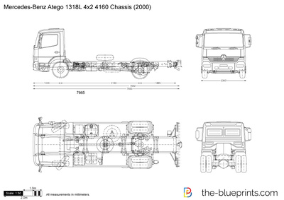 Mercedes-Benz Atego 1318L 4x2 4160 Chassis