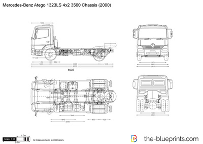 Mercedes-Benz Atego 1323LS 4x2 3560 Chassis