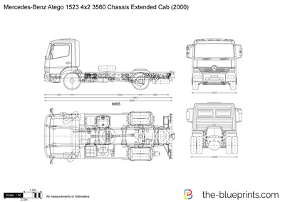 Mercedes-Benz Atego 1523 4x2 3560 Chassis Extended Cab