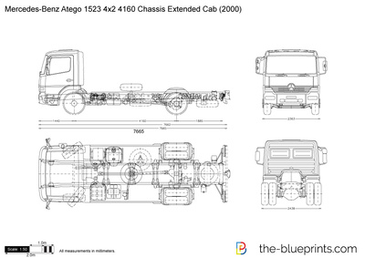 Mercedes-Benz Atego 1523 4x2 4160 Chassis Extended Cab