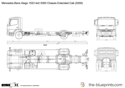 Mercedes-Benz Atego 1523 4x2 5360 Chassis Extended Cab