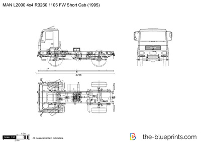 MAN L2000 4x4 R3260 1105 FW Short Cab