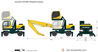 Hyundai 210W-9MH Wheeled Excavator