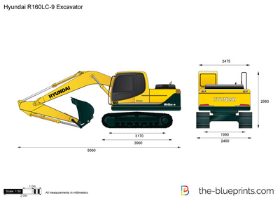 Hyundai R160LC-9 Excavator