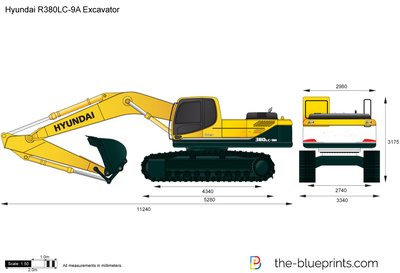 Hyundai R380LC-9A Excavator