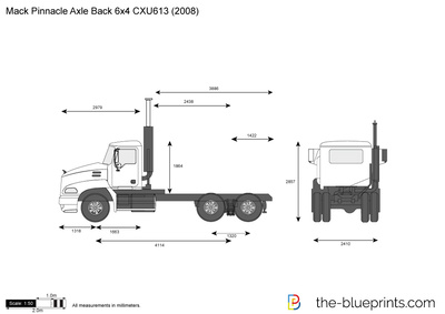 Mack Pinnacle Axle Back 6x4 CXU613