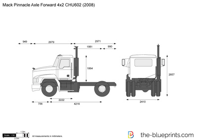 Mack Pinnacle Axle Forward 4x2 CHU602