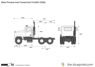 Mack Pinnacle Axle Forward 6x4 CHU603