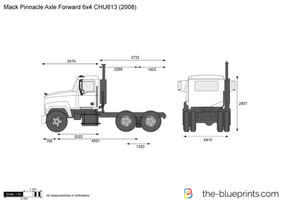 Mack Pinnacle Axle Forward 6x4 CHU613