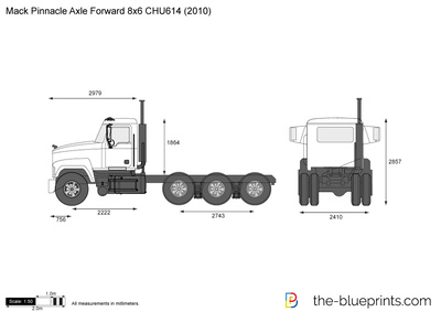 Mack Pinnacle Axle Forward 8x6 CHU614 (2010)