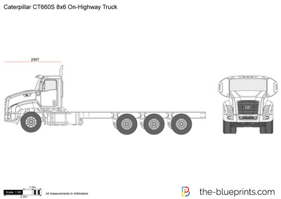 Caterpillar CT660S 8x6 On-Highway Truck