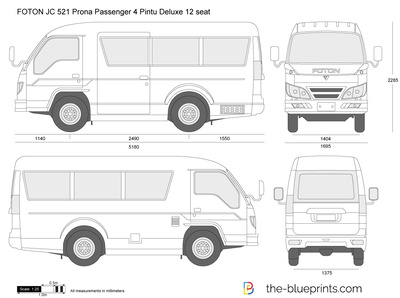 FOTON JC 521 Prona Passenger 4 Pintu Deluxe 12 seat