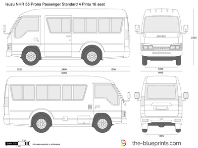 Isuzu NHR 55 Prona Passenger Standard 4 Pintu 16 seat