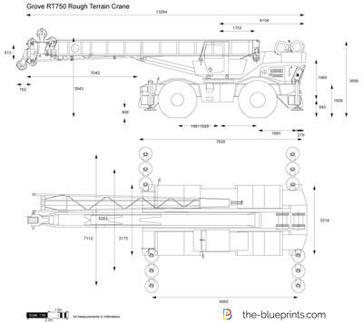 Grove RT750 Rough Terrain Crane