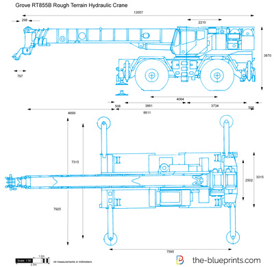 Grove RT855B Rough Terrain Hydraulic Crane