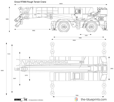 Grove RT880 Rough Terrain Crane