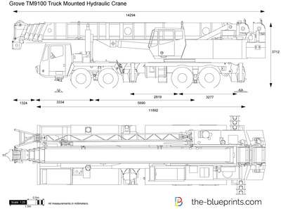 Grove TM9100 Truck Mounted Hydraulic Crane