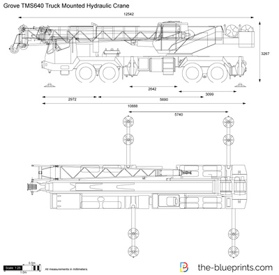 Grove TMS640 Truck Mounted Hydraulic Crane