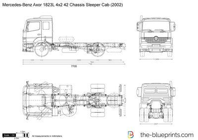 Mercedes-Benz Axor 1823L 4x2 42 Chassis Sleeper Cab