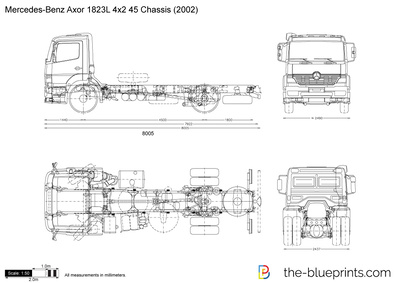 Mercedes-Benz Axor 1823L 4x2 45 Chassis