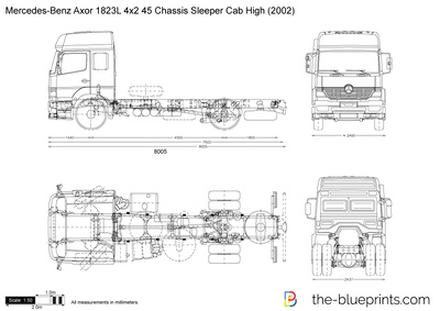 Mercedes-Benz Axor 1823L 4x2 45 Chassis Sleeper Cab High