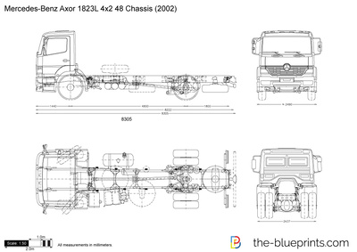 Mercedes-Benz Axor 1823L 4x2 48 Chassis