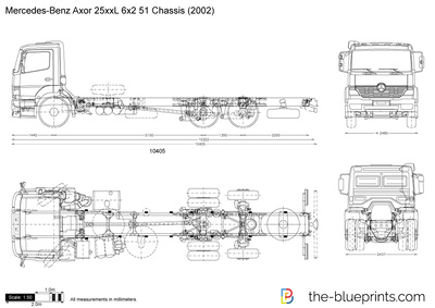 Mercedes-Benz Axor 25xxL 6x2 51 Chassis