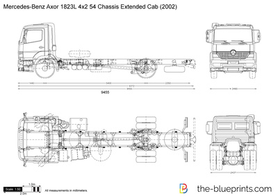 Mercedes-Benz Axor 1823L 4x2 54 Chassis Extended Cab