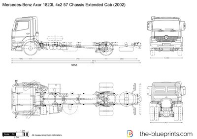 Mercedes-Benz Axor 1823L 4x2 57 Chassis Extended Cab