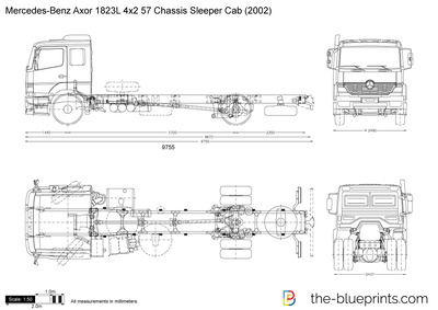 Mercedes-Benz Axor 1823L 4x2 57 Chassis Sleeper Cab