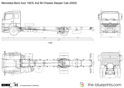 Mercedes-Benz Axor 1823L 4x2 60 Chassis Sleeper Cab