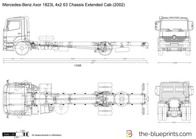 Mercedes-Benz Axor 1823L 4x2 63 Chassis Extended Cab