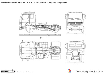 Mercedes-Benz Axor 1828LS 4x2 36 Chassis Sleeper Cab