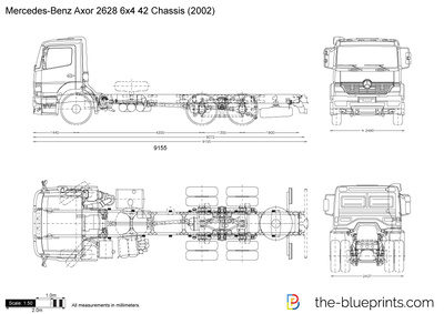 Mercedes-Benz Axor 2628 6x4 42 Chassis